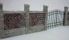 RT-Diorama 35230 Wrought iron fence with Brickwall 1/35